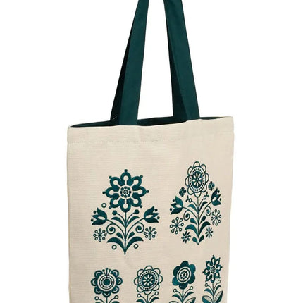 Shopper bag with embroidery