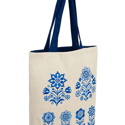 Shopper bag with embroidery