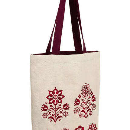Shopper bag with embroidery