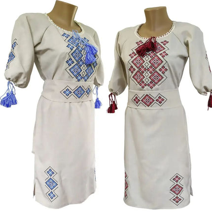 Ukrainian embroidered dress