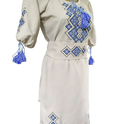 Ukrainian embroidered dress