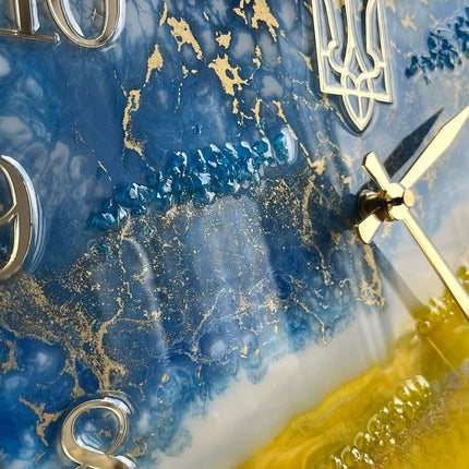 Wall clock in Ukrainian style