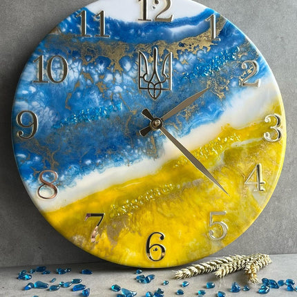 Wall clock in Ukrainian style