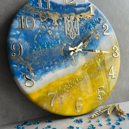 Wall clock in Ukrainian style
