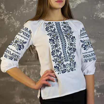 Women's blouse with embroidery