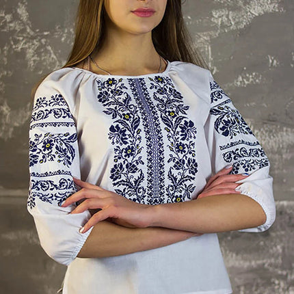 Women's blouse with embroidery