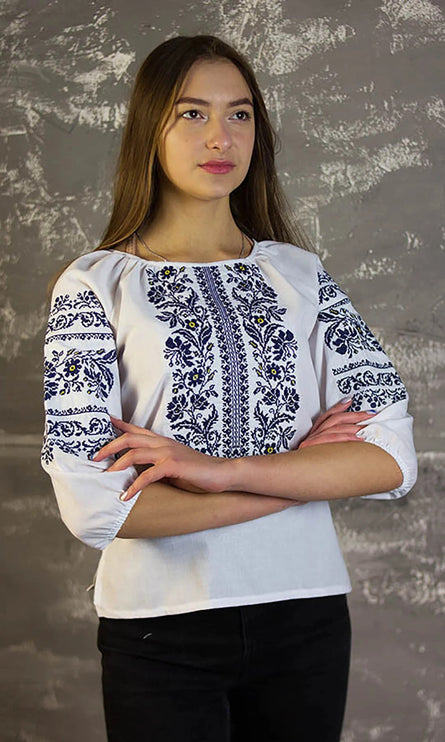 Women's blouse with embroidery