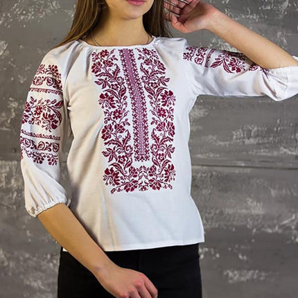 Women's blouse with embroidery